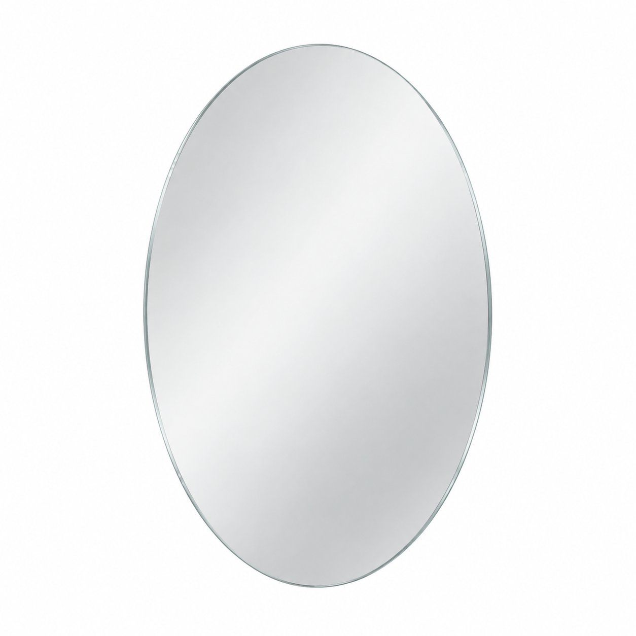 Kunhar Frameless Oval Wall Mirror 12 x 16 Inch Modern Home Decor Bathroom Bedroom Living Room Accent - Image 6