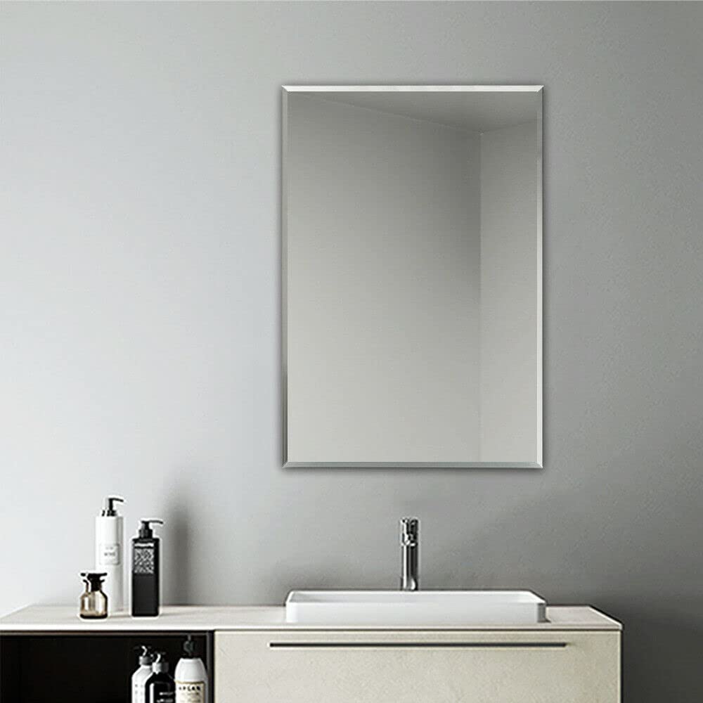 Kunhar Frameless Rectangular Wall Mirror, 12 X 18 Inch, 1 Piece - Image 5