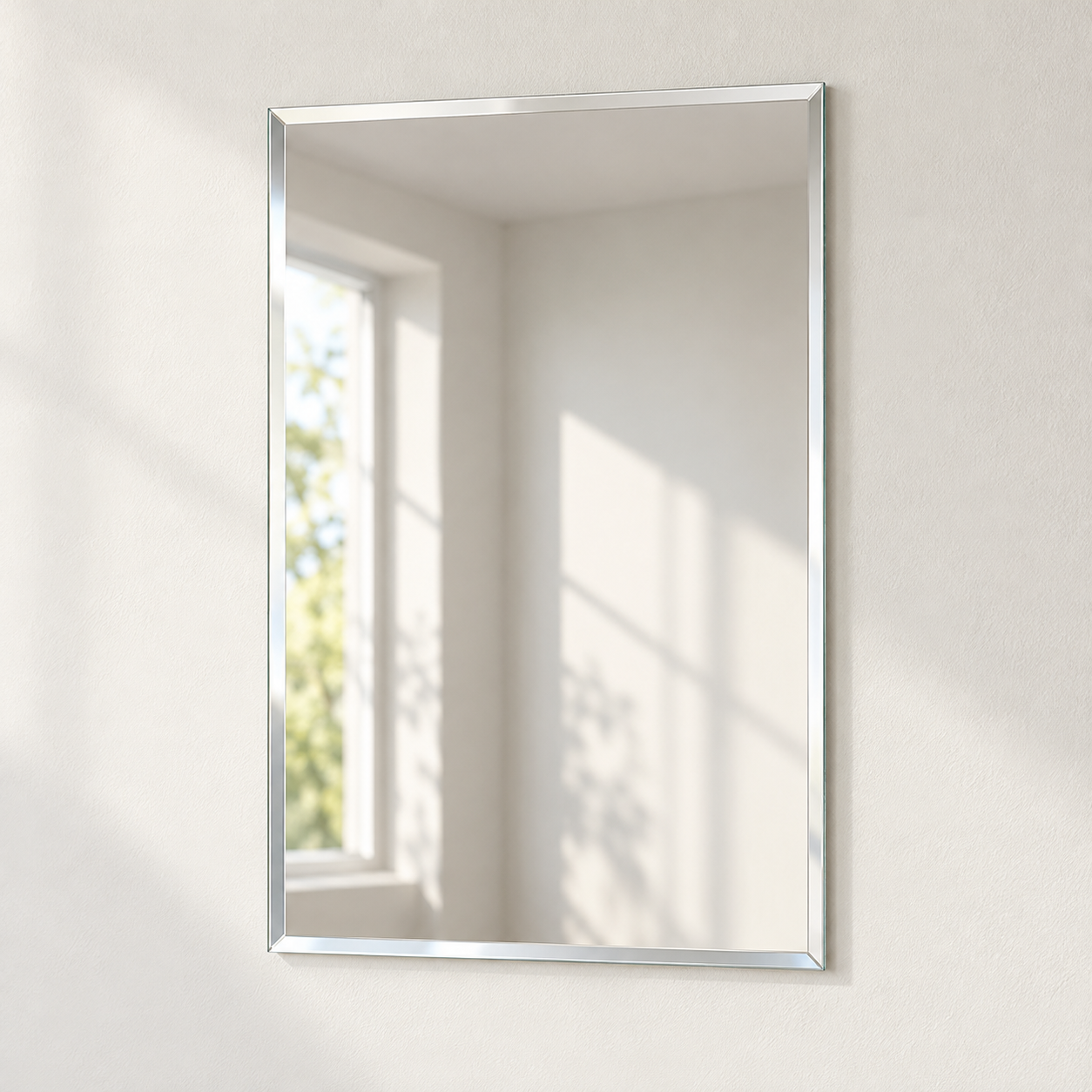 Kunhar Frameless Rectangular Wall Mirror, 12 X 18 Inch, 1 Piece - Image 5
