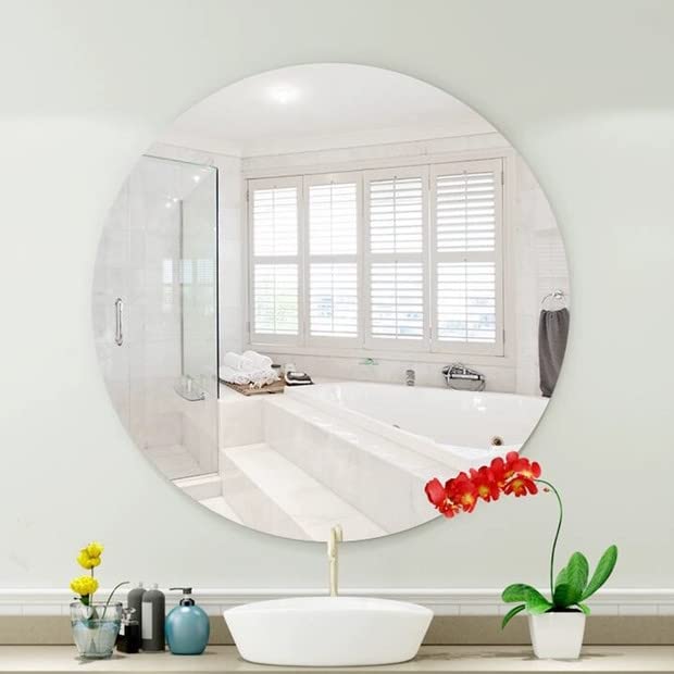 Kunhar Frameless Round Wall Mirror, 15 X 15 Inch, 1 Piece - Image 5
