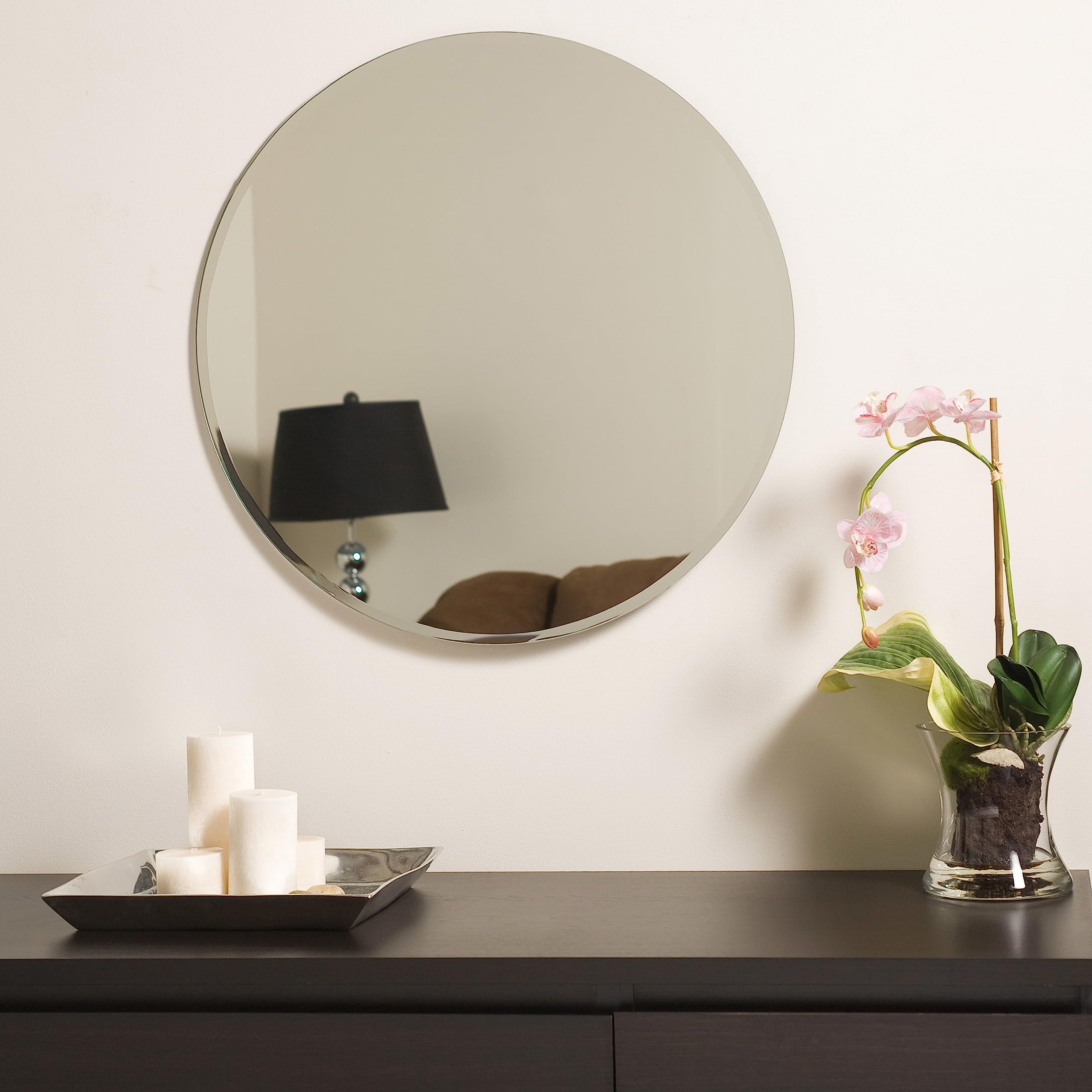 Kunhar Frameless Wall Mirror,12 X 12 Inch,Round (3 MM) - Image 5