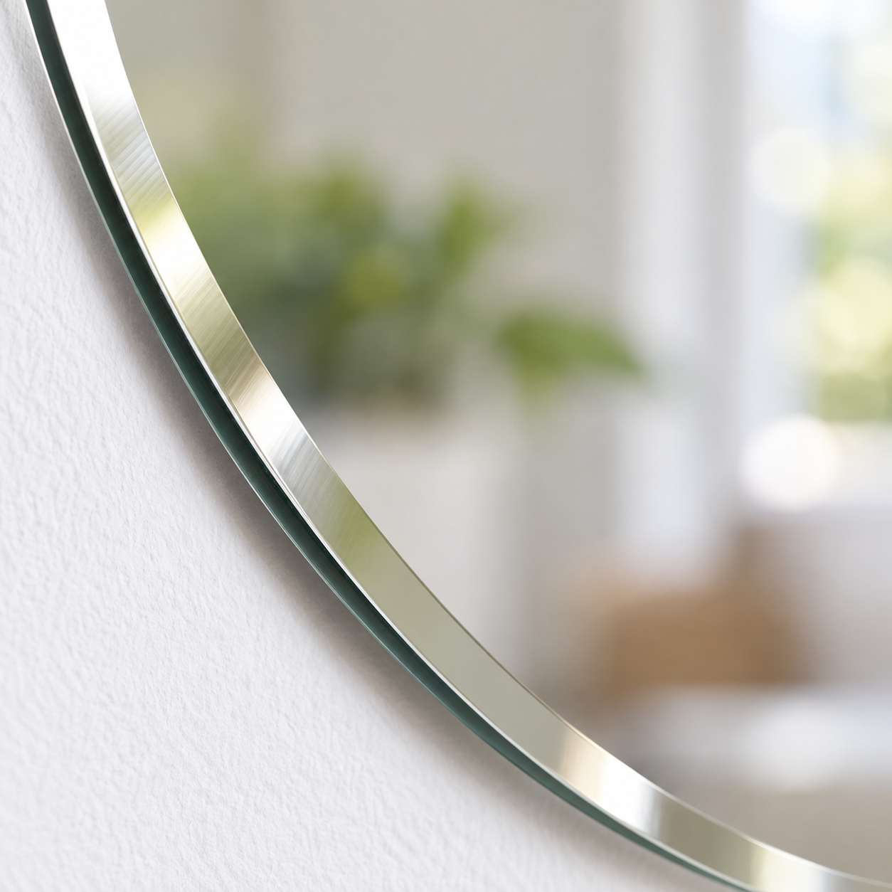 KunhaR Round Frameless Wall Mirror, 12 x 12 Inch, 3 mm Glass | Decorative Mirror for Bathroom, Bedroom & Entryway, 1 Piece - Image 2