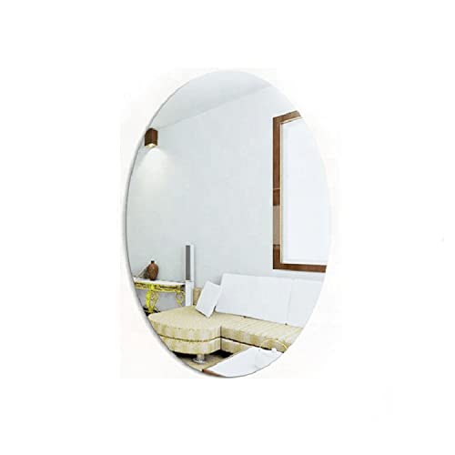 Kunhar Frameless Oval Wall Mirror, 12 X 18 Inch, 1 Piece - Image 3