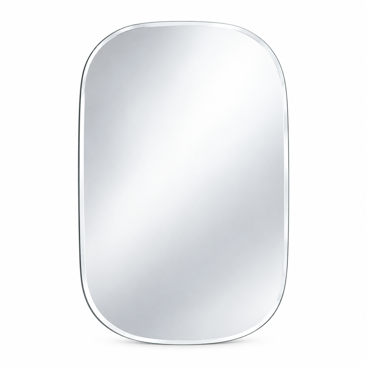 Kunhar Frameless Wall Mirror, 12 X 18 Inch, 1 Piece, Corner Cut - Image 6